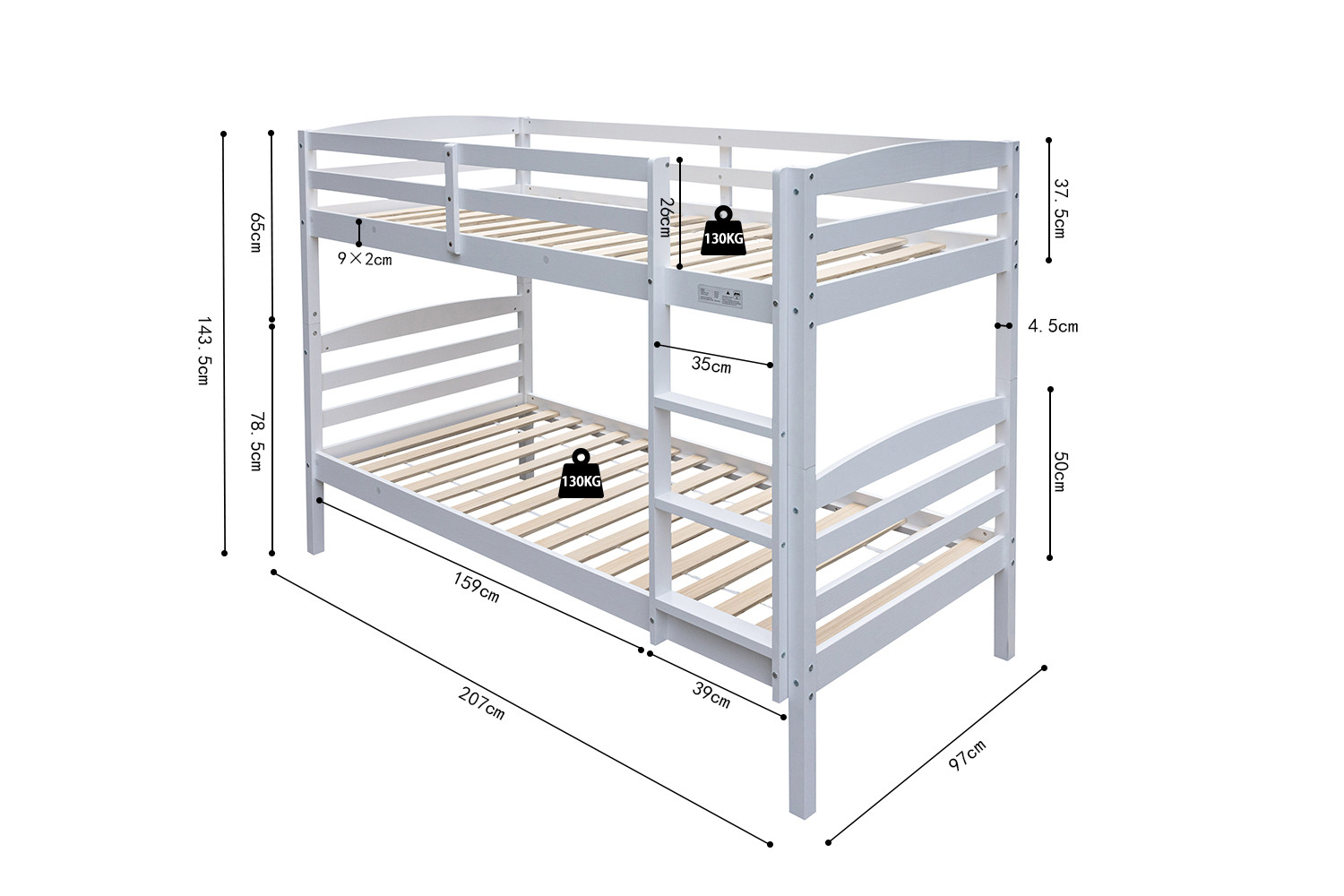 Stapelbed Roy - Afbeelding 7