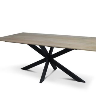 Eettafel Firenze Naturel met facetrand - Rechthoek