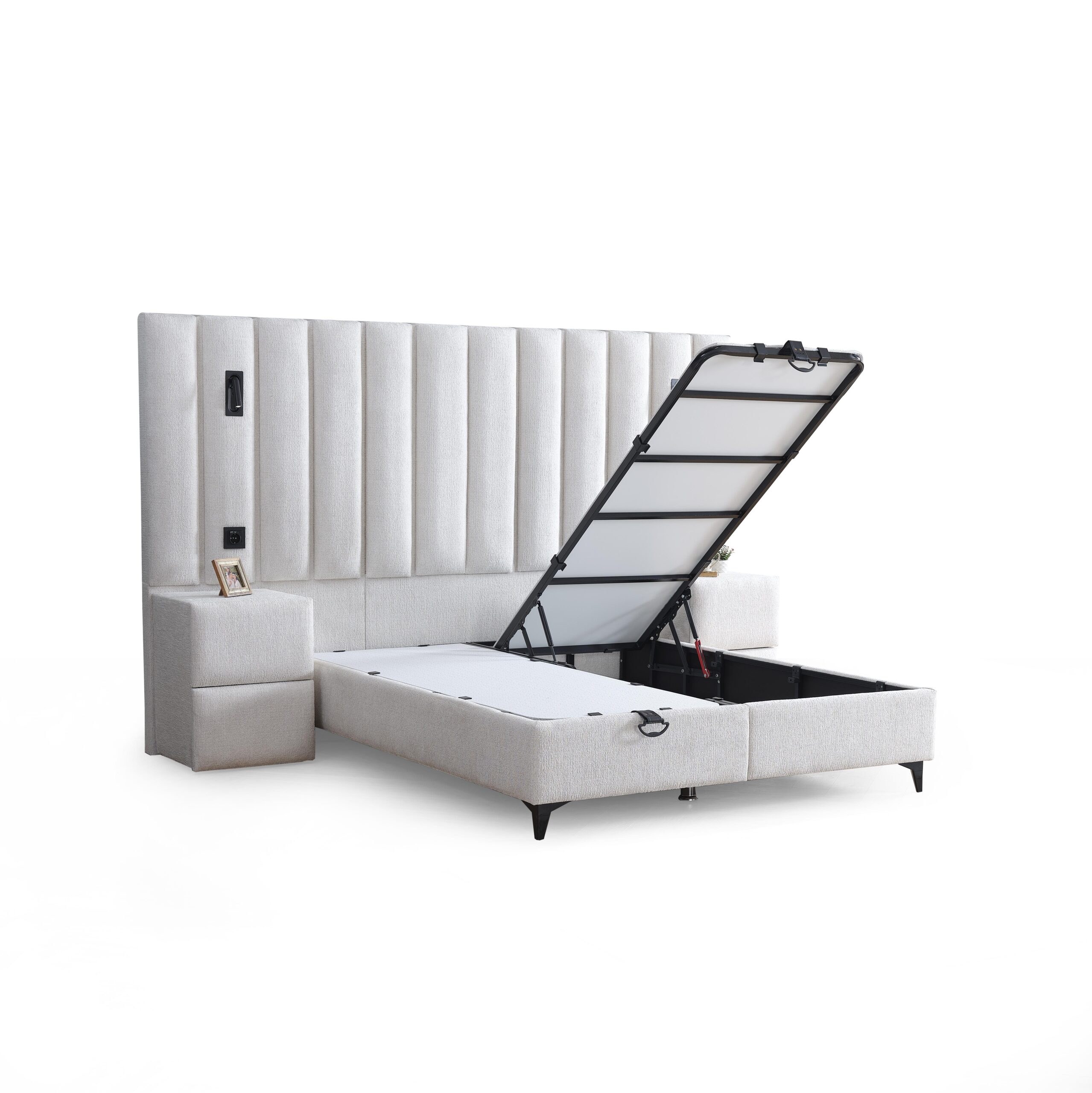 Boxspring Diamant met opbergfunctie en nachtkasten - Afbeelding 5