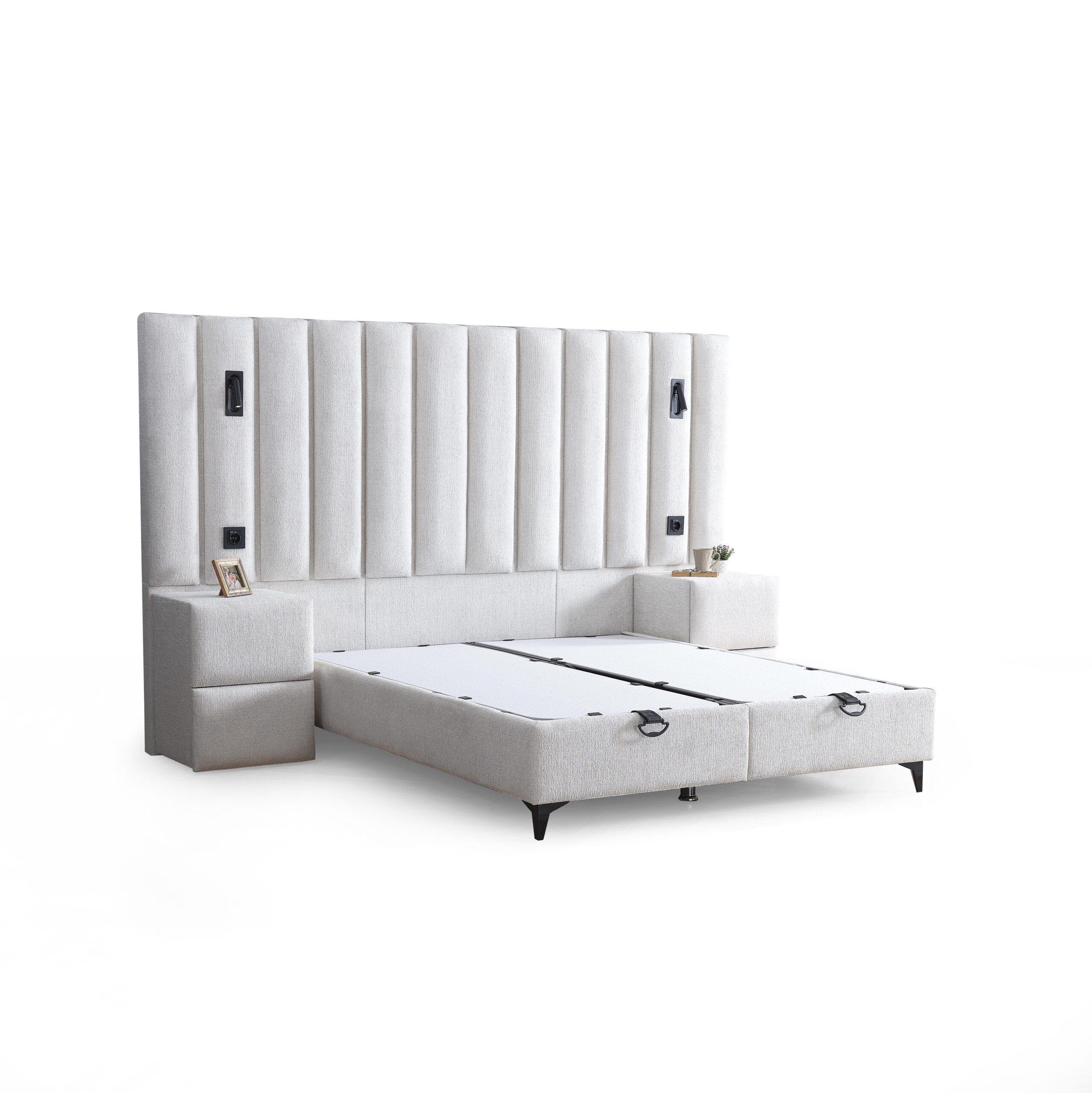 Boxspring Diamant met opbergfunctie en nachtkasten - Afbeelding 4