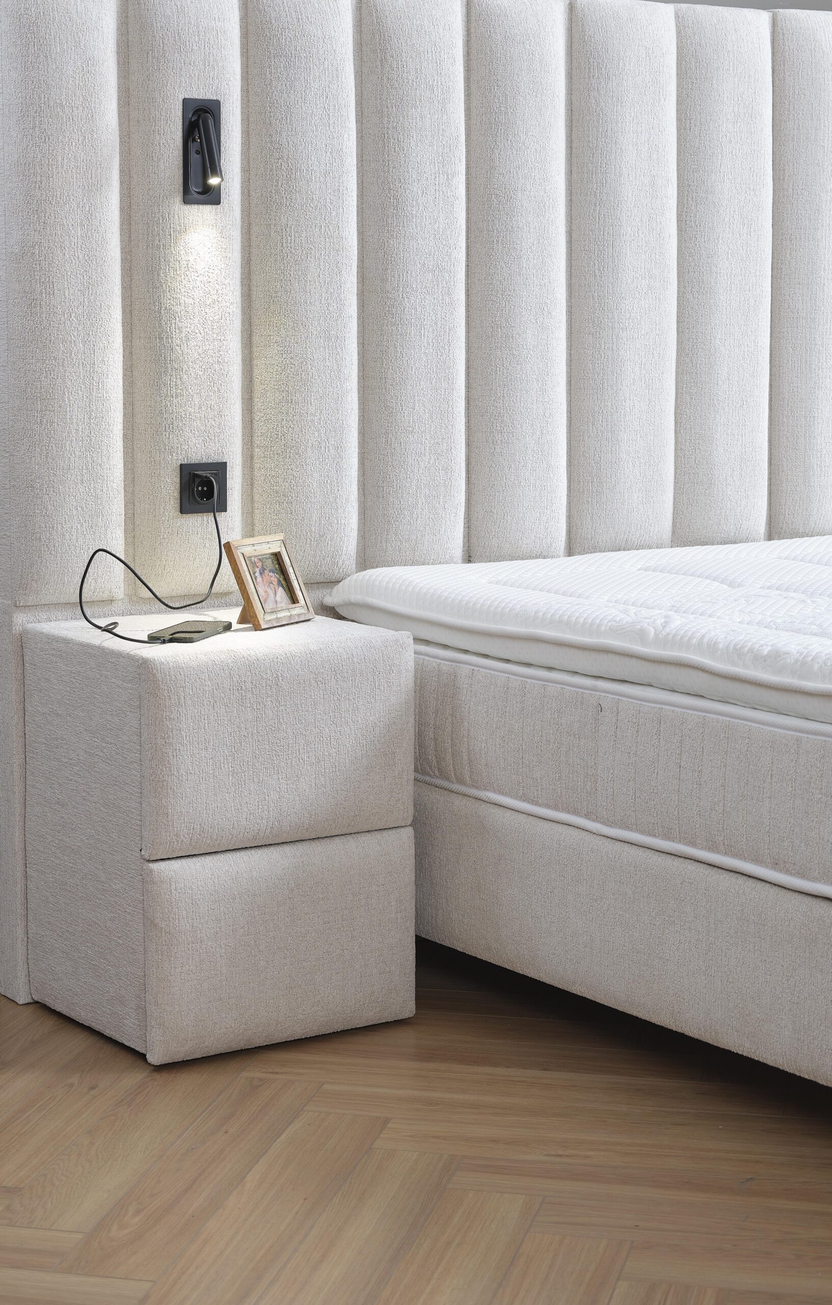 Boxspring Diamant met opbergfunctie en nachtkasten - Afbeelding 2