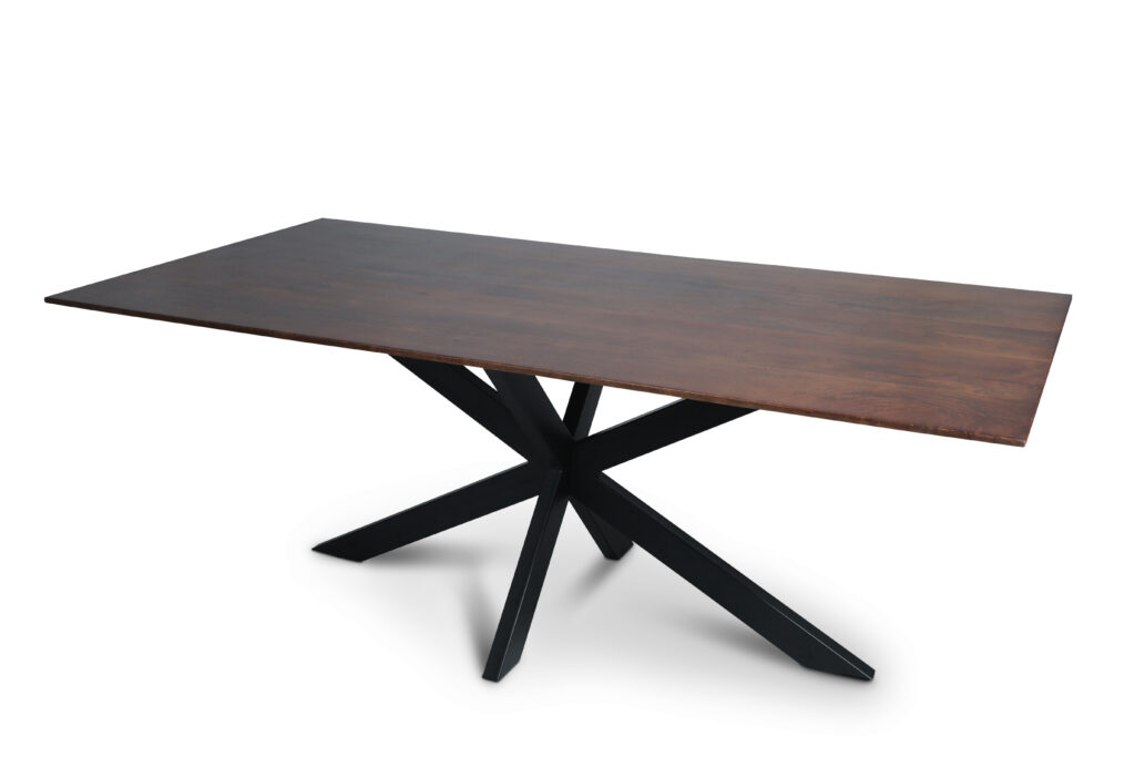 Eettafel Firenze Bruin met facetrand - Rechthoek