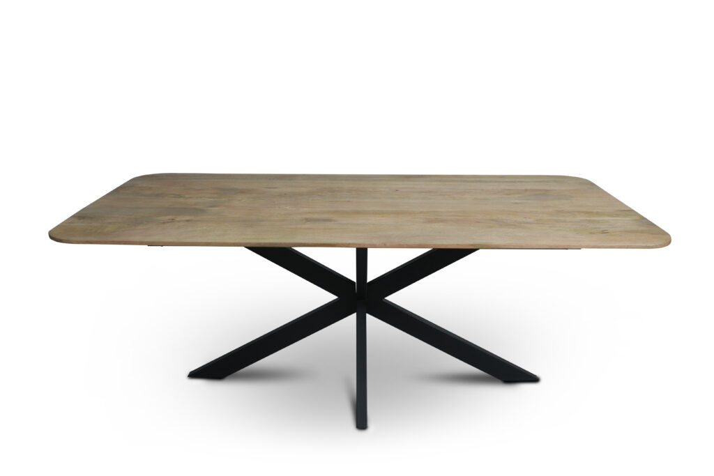 Eettafel Firenze Naturel met facetrand - Rechthoek Afgerond - Afbeelding 2