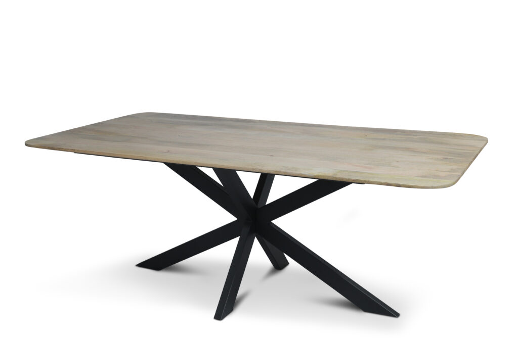 Eettafel Firenze Naturel met facetrand - Rechthoek Afgerond - Afbeelding 3