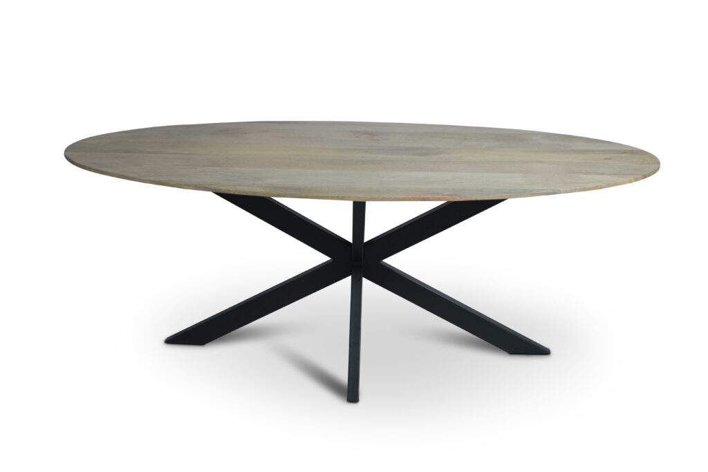Eettafel Firenze Naturel met facetrand - Ovaal - Afbeelding 4