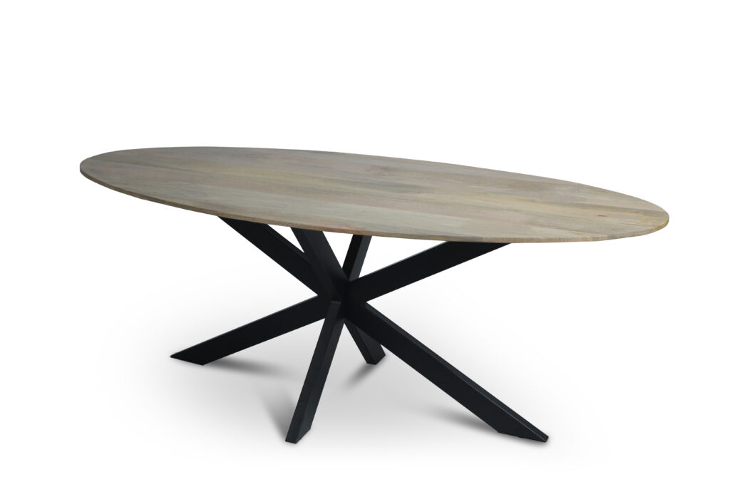 Eettafel Firenze Naturel met facetrand - Ovaal - Afbeelding 3