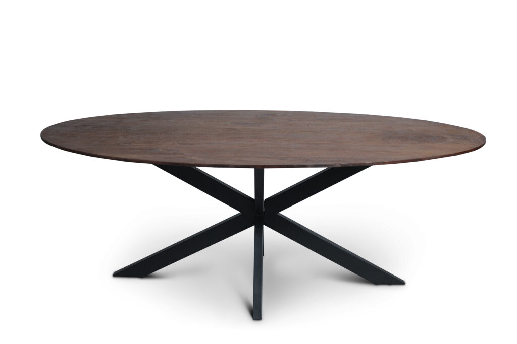 Eettafel Firenze Bruin met facetrand - Ovaal - Afbeelding 4