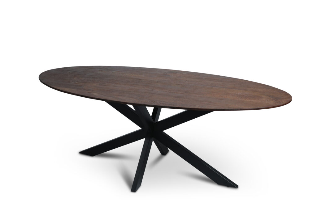 Eettafel Firenze Bruin met facetrand - Ovaal - Afbeelding 3