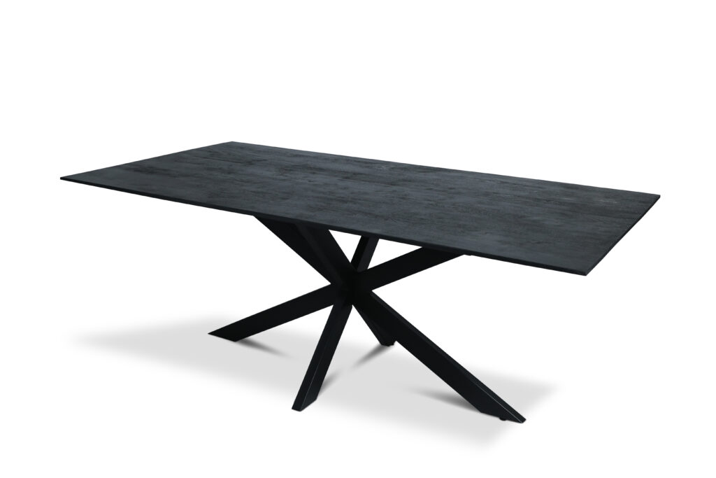 Eettafel Firenze Zwart met facetrand - Rechthoek - Afbeelding 4