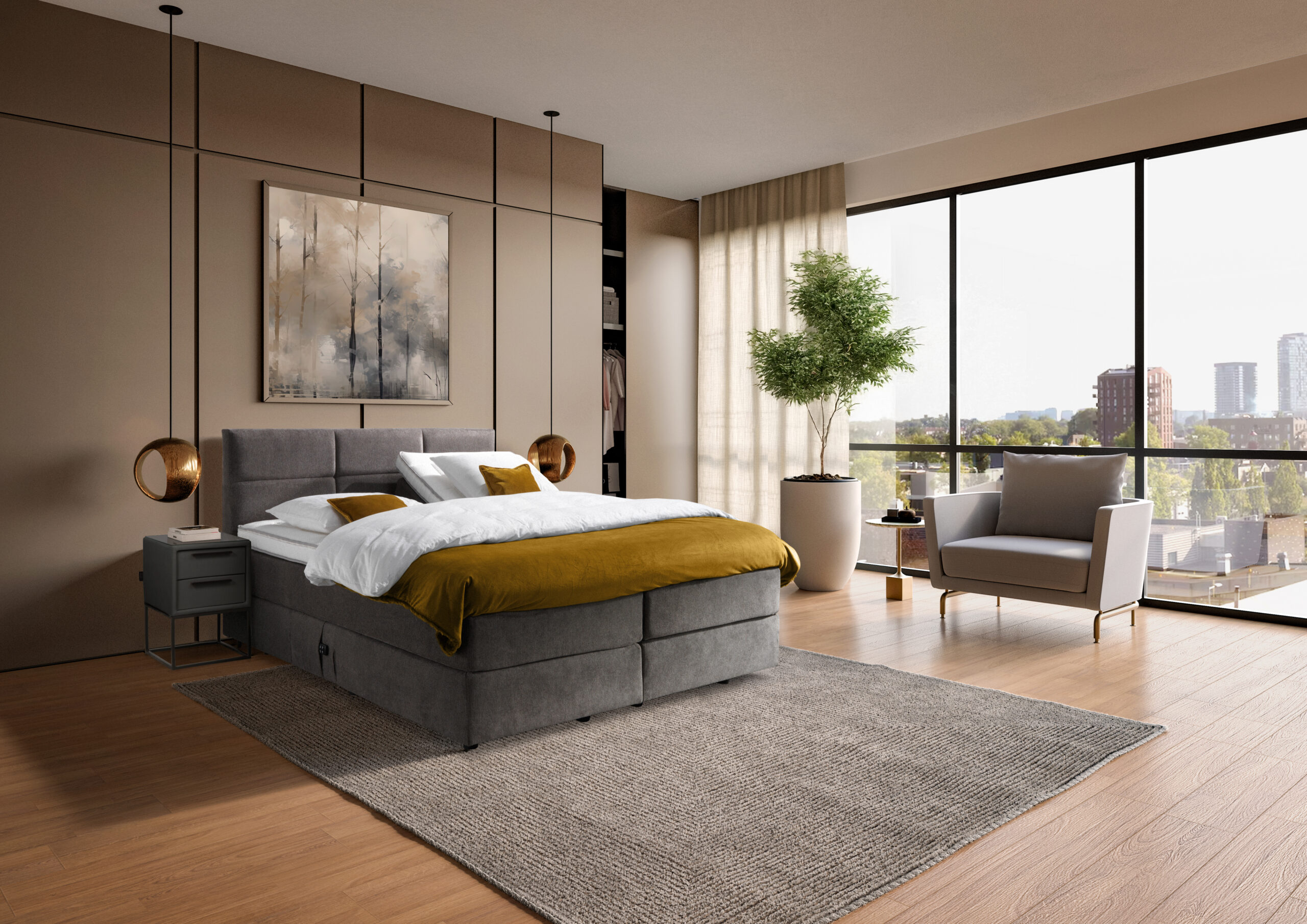 Boxspring NXT 3000 met elektrische verstelbare bodem