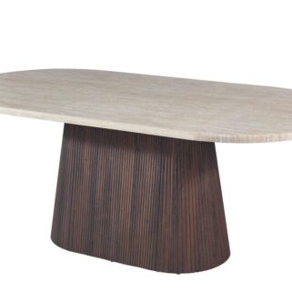 Eettafel Kimberly ovaal - 200x90 cm (Marmer)